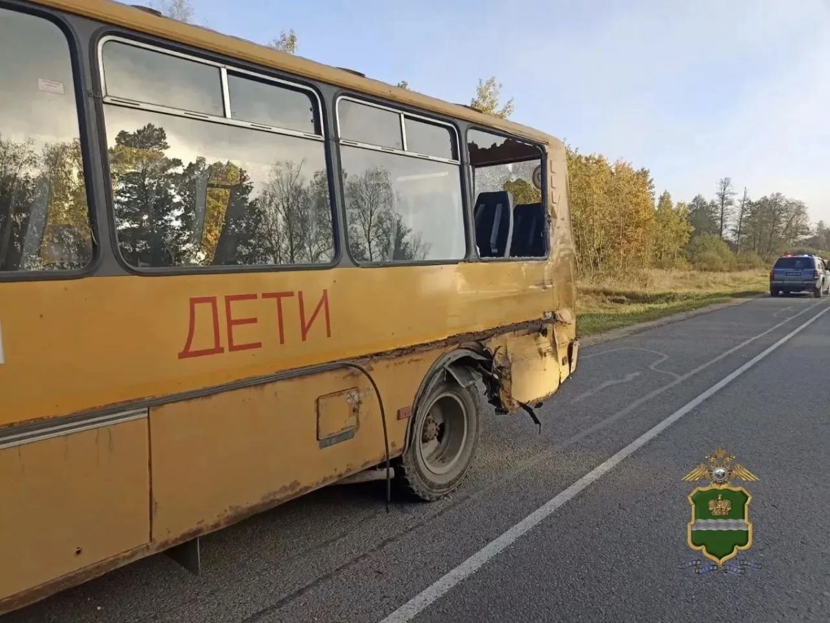 Двое детей травмированы в ДТП со школьным автобусом в Калужской области