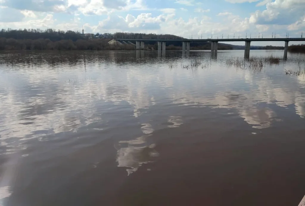 Вода в Оке за сутки опустилась ещё на 15 сантиметров