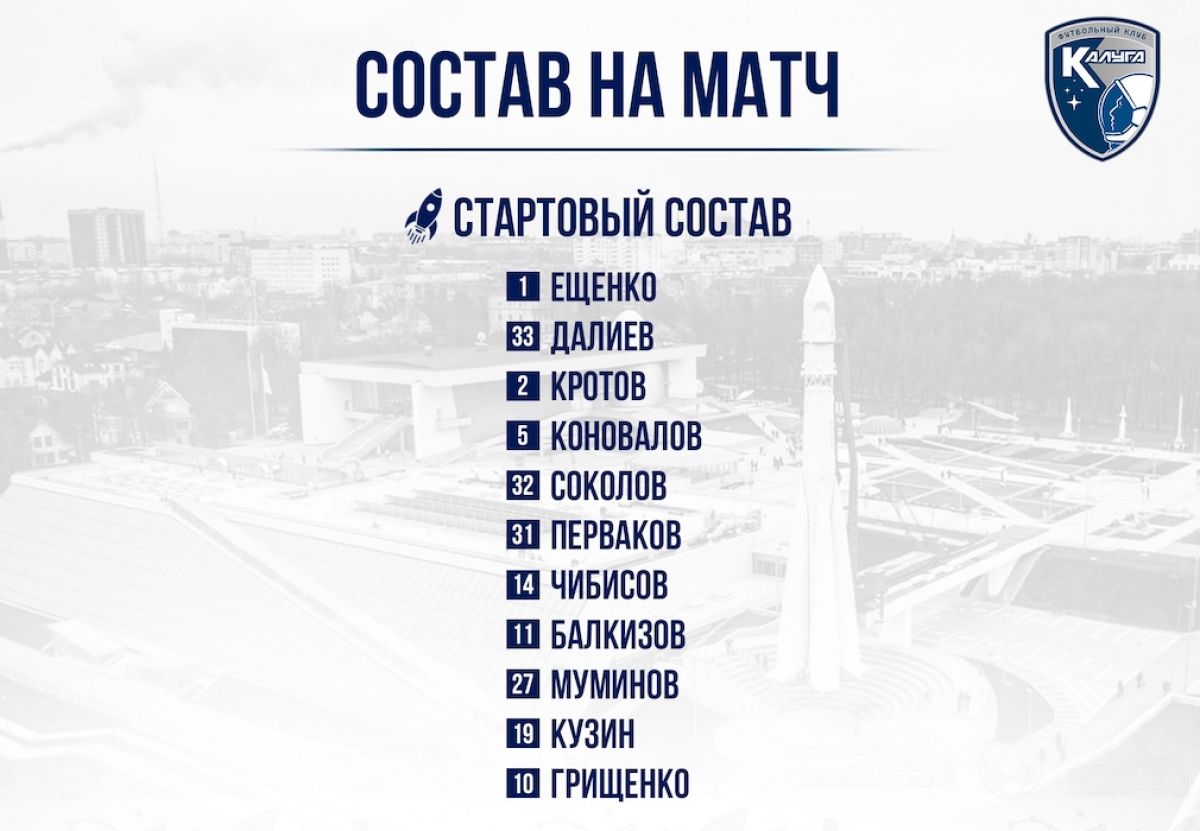 «Калуга» начинает домашний матч против «Родины-2»