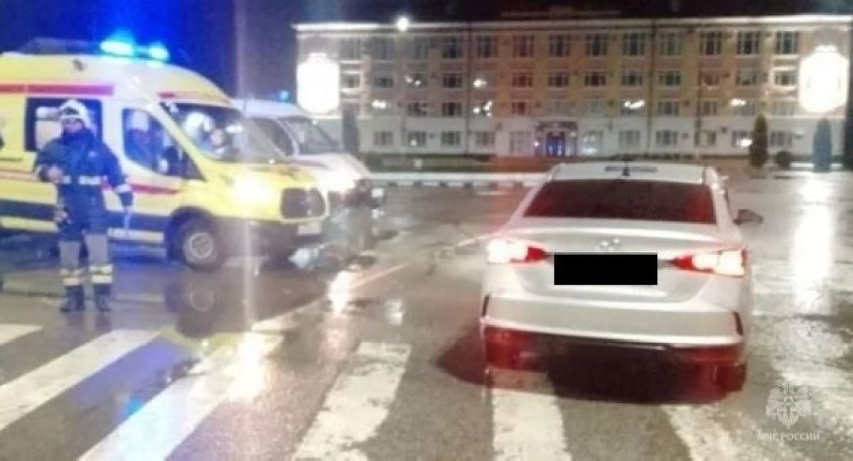 В Обнинске водитель сбил пешехода на зебре